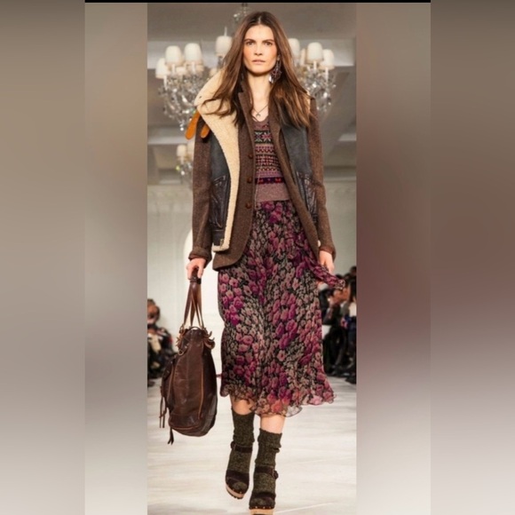 Ralph Lauren Shearling & Leather Full Zip Vest.  NWOT. Heirloom quality - Picture 13 of 13